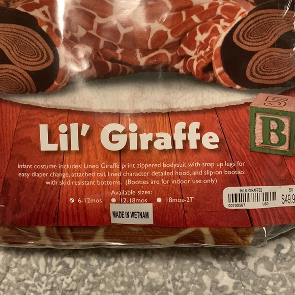 Lil’ Giraffe In Character Costumes Halloween Costume - Picture 3 of 5